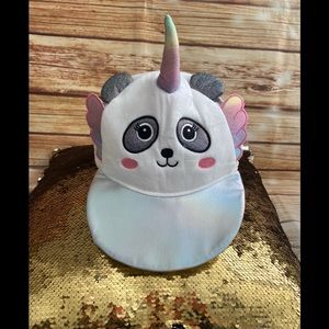 Girl’s Panda Unicorn Baseball Cap Hat Sz 3 & Up